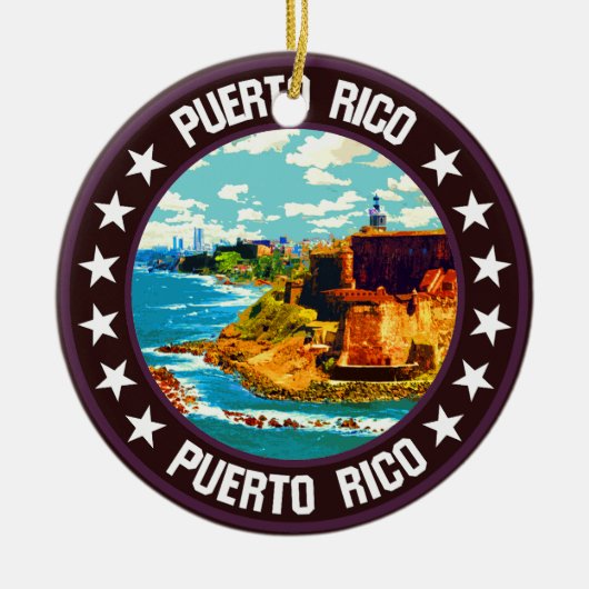 Puerto Rico Keramisch Ornament (Voorkant)