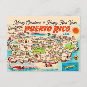 Puerto Rico Kerstgroet Briefkaart