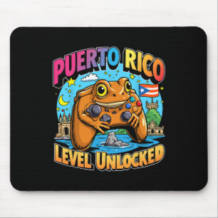 Puerto Rico Level Ontgrendeld Gamer Coqui Kikker Muismat
