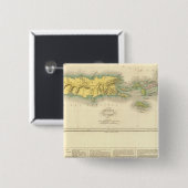 Puerto Rico, Maagdeneilanden Vierkante Button 5,1 Cm (Voorkant /achterkant)