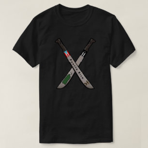 Puerto Rico Machete Flag Map Coqui Taino T-Shirt