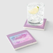 Puerto Rico Map, 1898 Stenen Onderzetter (Zijkant)