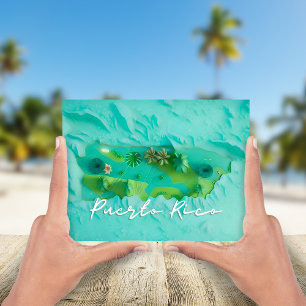 Puerto Rico Map Briefkaart