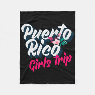 Puerto Rico Meisjesreis 2023 Weekenduitstap Vakant Fleece Deken