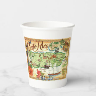 Puerto Rico papieren bekers