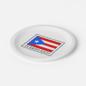 Puerto Rico Papieren Bordje (Gekanteld)