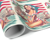 Puerto Rico Pin-Up Cadeaupapier (Rol Hoek)
