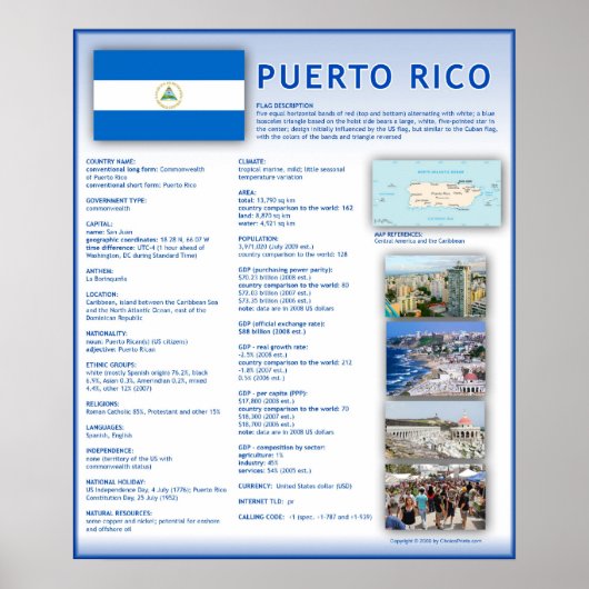 Puerto Rico Poster (Voorkant)