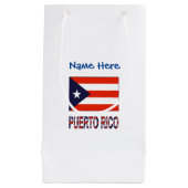 Puerto Rico Puerto Ricaanse vlag Blauwe Personalis Klein Cadeauzakje (Voorkant)
