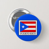 Puerto Rico Ronde Button 5,7 Cm (Voorkant /achterkant)