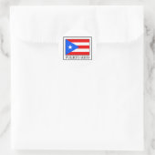 Puerto Rico Ronde Sticker (Tas)