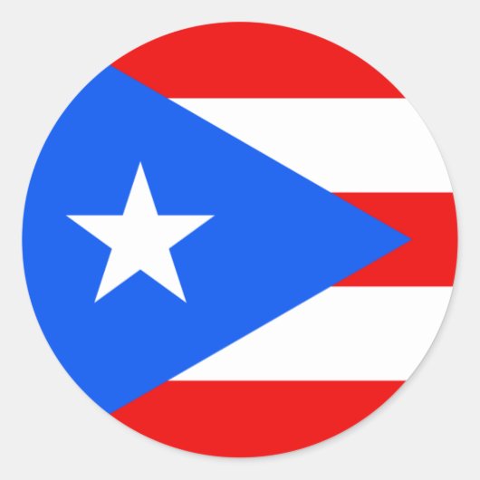 puerto rico ronde sticker (Voorkant)