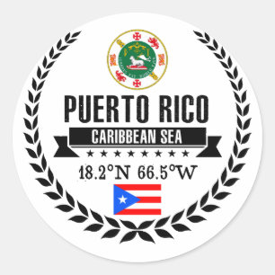 Puerto Rico Ronde Sticker