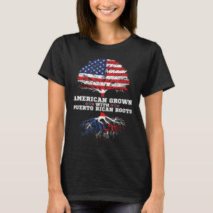 Puerto Rico Roots Amerikaanse gekweekte Puerto Ric T-shirt