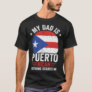 Puerto Rico Roots Mijn vader is Puerto Ricaans Nie T-shirt