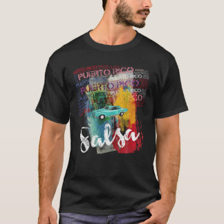 Puerto Rico Salsa Oldtimer Auto T Shirt I Salseros