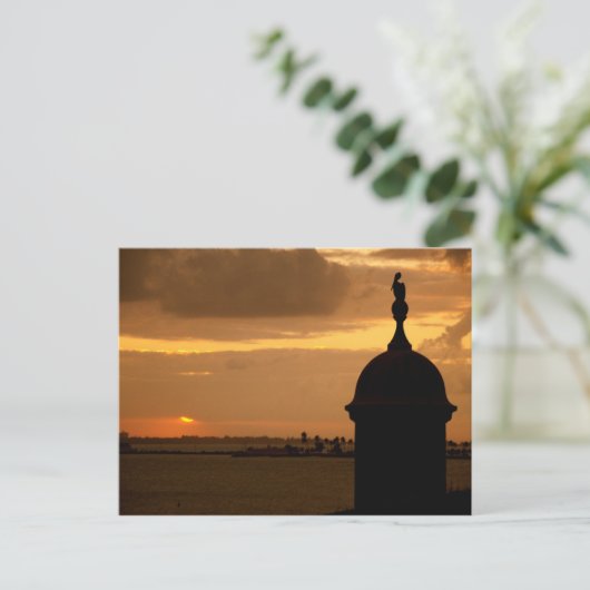Puerto Rico - San Juan - Zonsondergang Briefkaart (Staand voorkant)