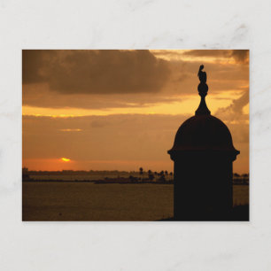Puerto Rico - San Juan - Zonsondergang Briefkaart