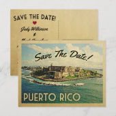 Puerto Rico Save the Date  Briefkaarten (Voorkant / Achterkant)