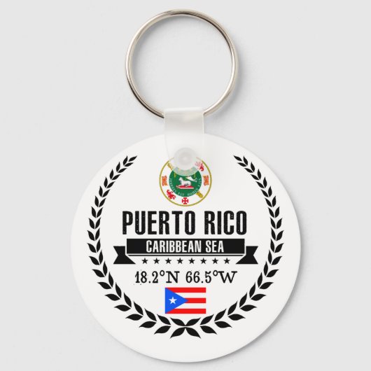 Puerto Rico Sleutelhanger (Voorkant)