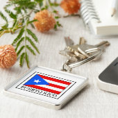 Puerto Rico Sleutelhanger (Zijkant)