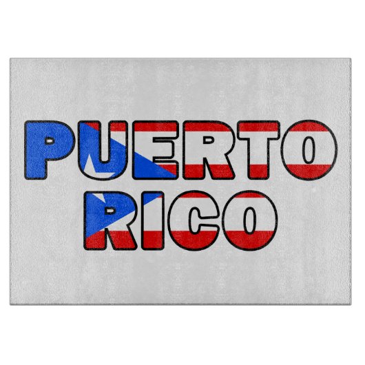 Puerto Rico Snijplank (Voorkant)