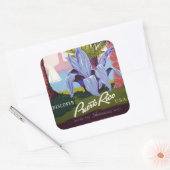  Puerto Rico Square Stickers (Envelop)