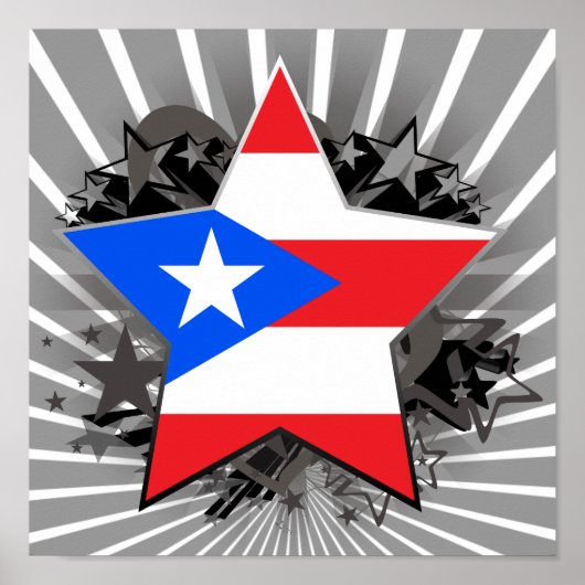 Puerto Rico Star Poster (Voorkant)