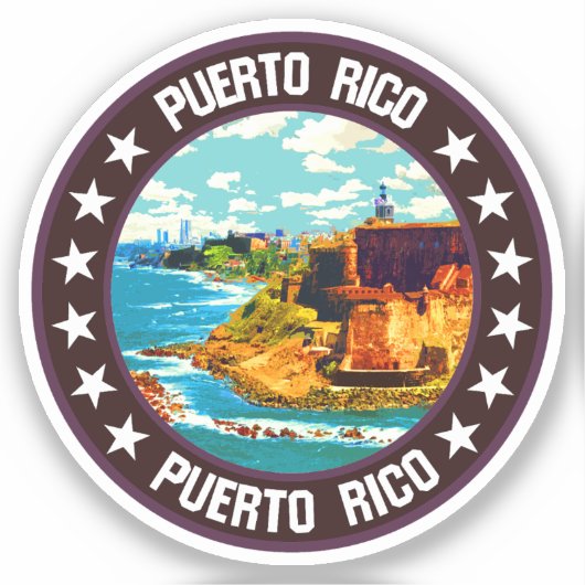 Puerto Rico Sticker (Voorkant)