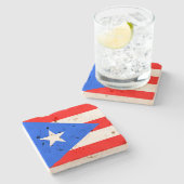 Puerto Rico Stone Onderzetter (Zijkant)