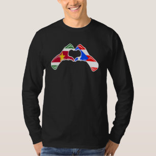 Puerto Rico Suriname Flag Puerto Ricaans Surinames T-shirt