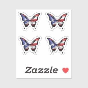 Puerto Rico Swallowtail vlinder vlag Sticker
