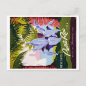 Puerto Rico - Tropische opslag op datum Aankondigingskaart (Voorkant)