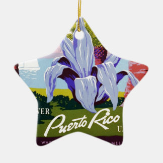 Puerto Rico U.S.A., het Toerisme van WPA en parks Keramisch Ornament