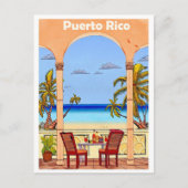 Puerto Rico, uitzicht uit het hotelterras Briefkaart (Voorkant)
