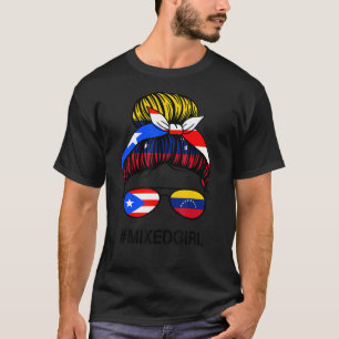 Puerto Rico Venezuela Flag Puerto Ricaans Venezola T-shirt