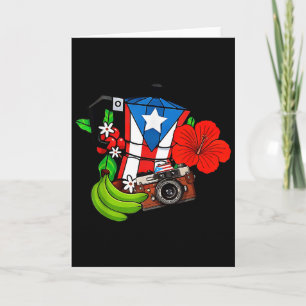 Puerto Rico Vlag Bloem Kikker Boricua Vrouwen Hisp Kaart