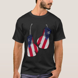 Puerto Rico Vlag Bokshandschoenen Boxer Boricua Pa T-shirt