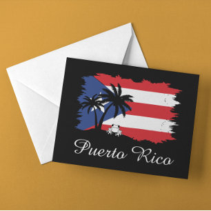 Puerto Rico vlag Coqui Boricua Briefkaart
