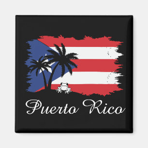 Puerto Rico vlag Coqui Boricua Magneet