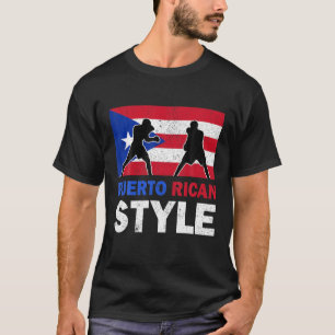 Puerto Rico Vlag Puerto Ricaanse Boxing Club T-shirt