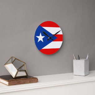 Puerto Rico-vlag Ronde Klok