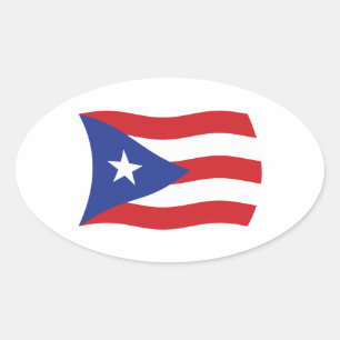 Puerto Rico Vlag Sticker