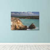 Puerto Rico, westkust, Cabo Rojo, kust 2 Canvas Afdruk (Insitu (Houten vloer))