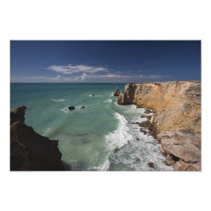 Puerto Rico, Westkust, Cabo Rojo, kustlijn 2 Foto Afdruk