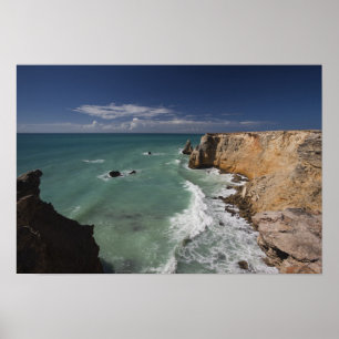 Puerto Rico, Westkust, Cabo Rojo, kustlijn 2 Poster