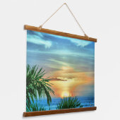 Puerto Sunset 1557 Hangend Wandkleed (Gebogen)