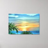 Puerto Sunset 1557 Impression d'art en toile (Recto)