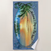 Puerto Sunset 1557 Strandlaken (Voorkant)