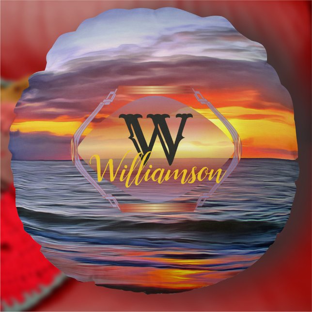 Puerto Sunset 1739 Rond Kussen (Creator heeft geüpload)